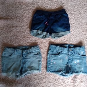 Cat & Jack Jean Short Bundle 4T